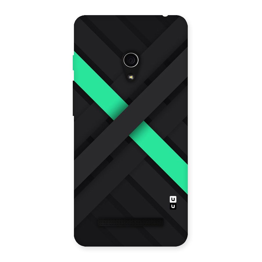 Green Stripe Diagonal Back Case for Zenfone 5