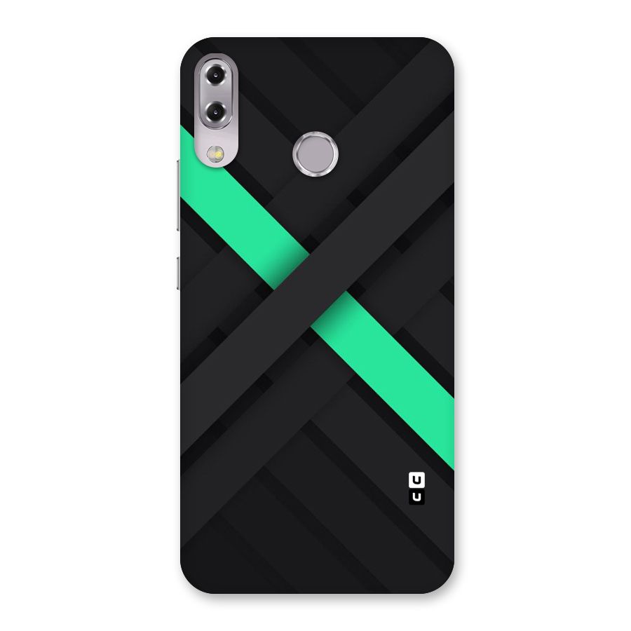 Green Stripe Diagonal Back Case for Zenfone 5Z
