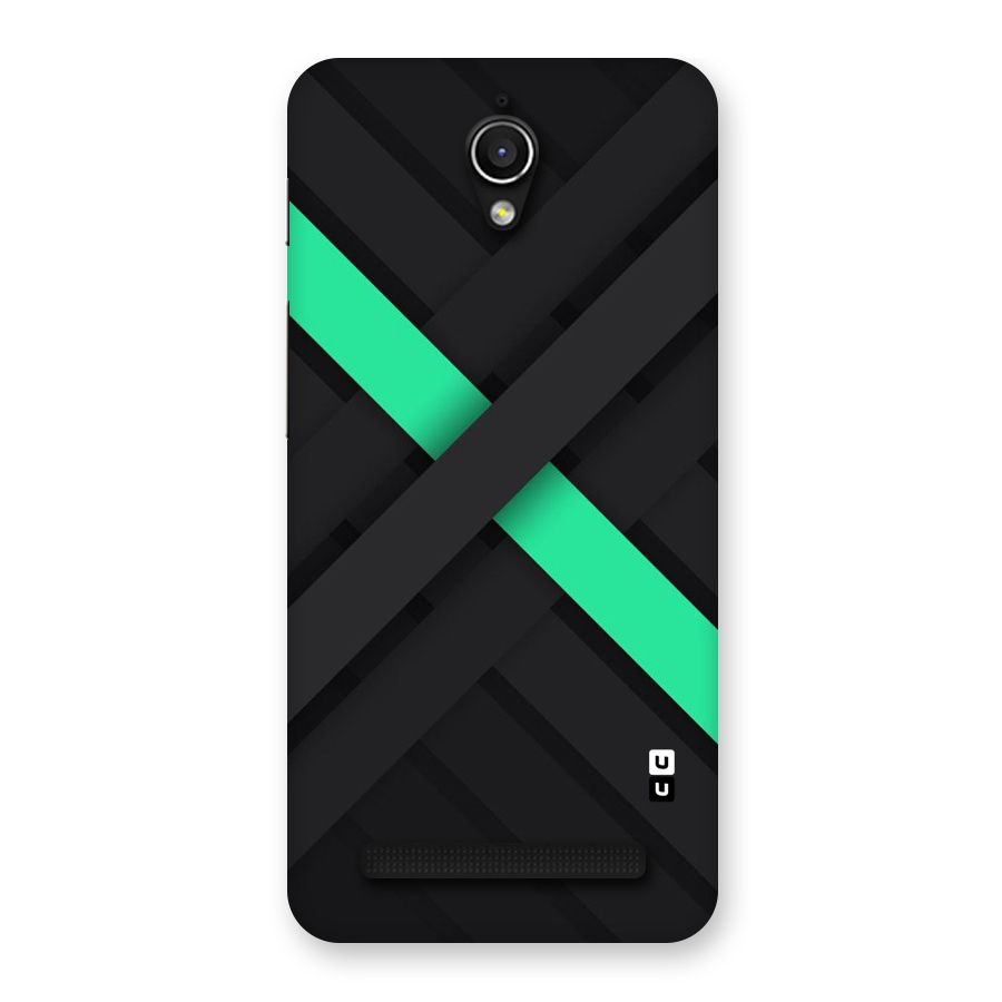 Green Stripe Diagonal Back Case for Zenfone Go