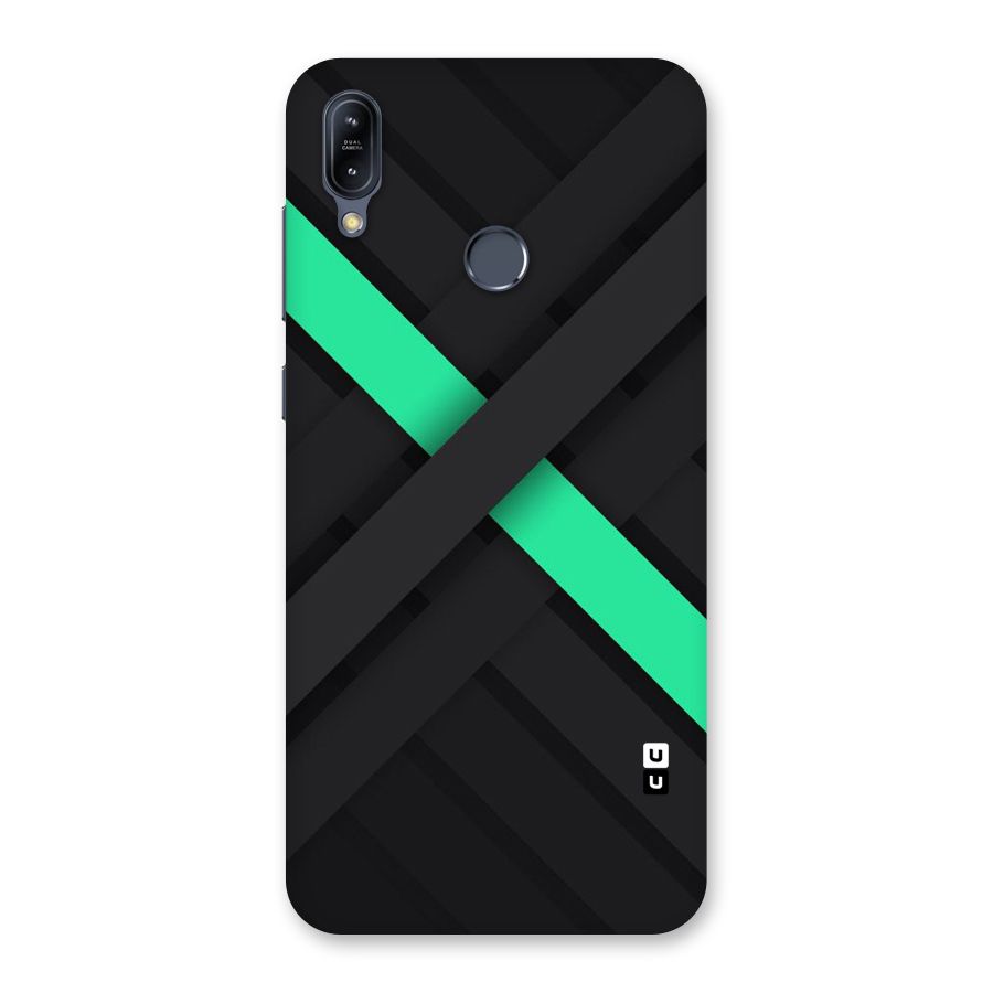 Green Stripe Diagonal Back Case for Zenfone Max M2