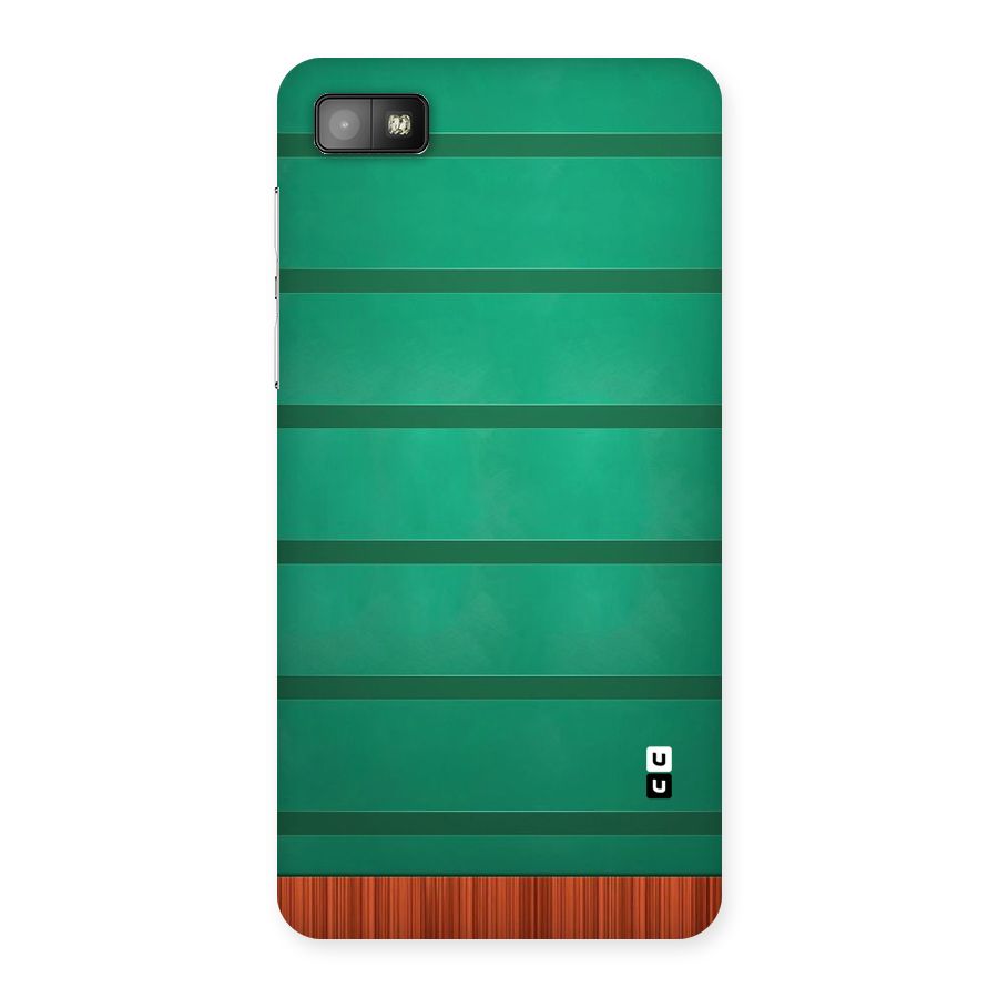 Green Wood Stripes Back Case for Blackberry Z10