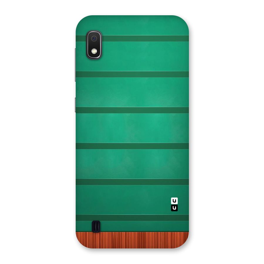 Green Wood Stripes Back Case for Galaxy A10
