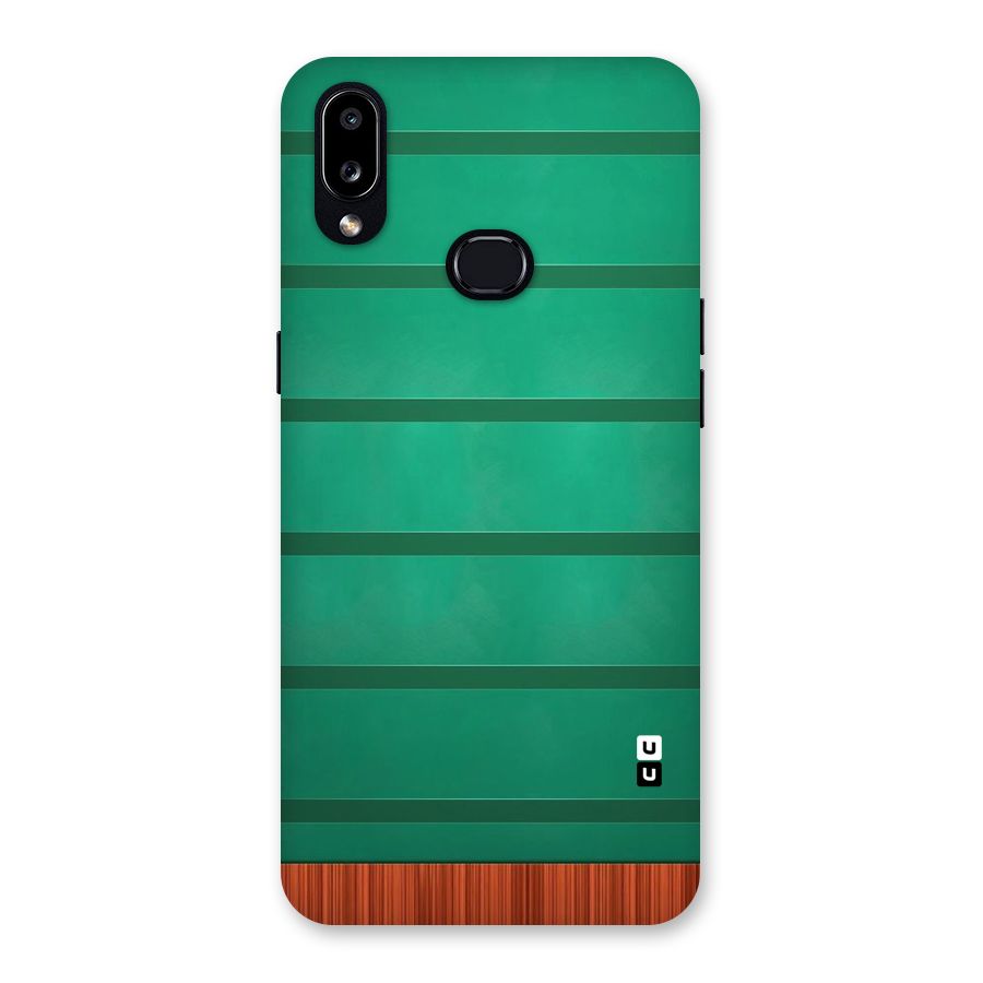 Green Wood Stripes Back Case for Galaxy A10s