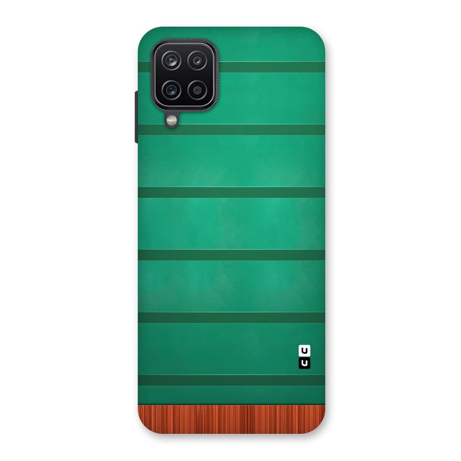 Green Wood Stripes Back Case for Galaxy A12