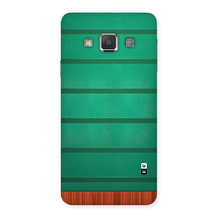 Green Wood Stripes Back Case for Galaxy A3