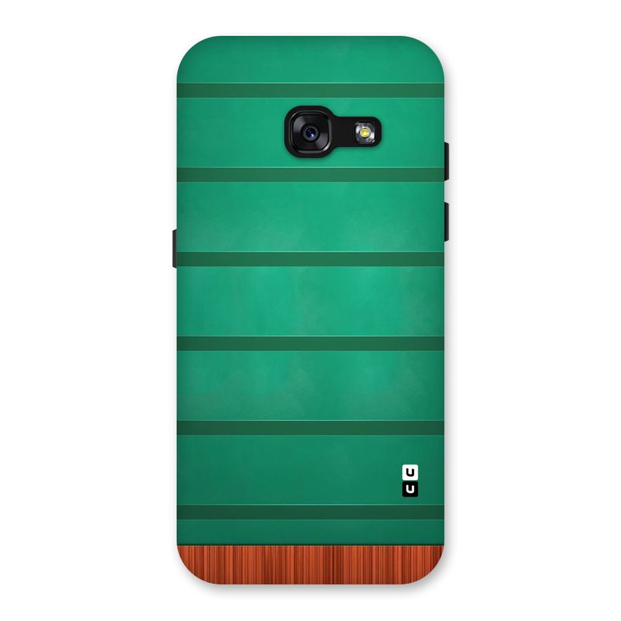 Green Wood Stripes Back Case for Galaxy A3 (2017)