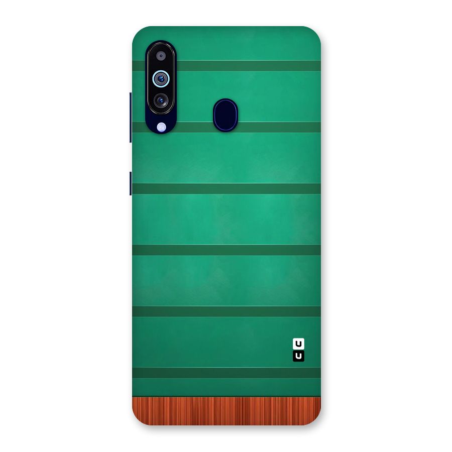 Green Wood Stripes Back Case for Galaxy A60
