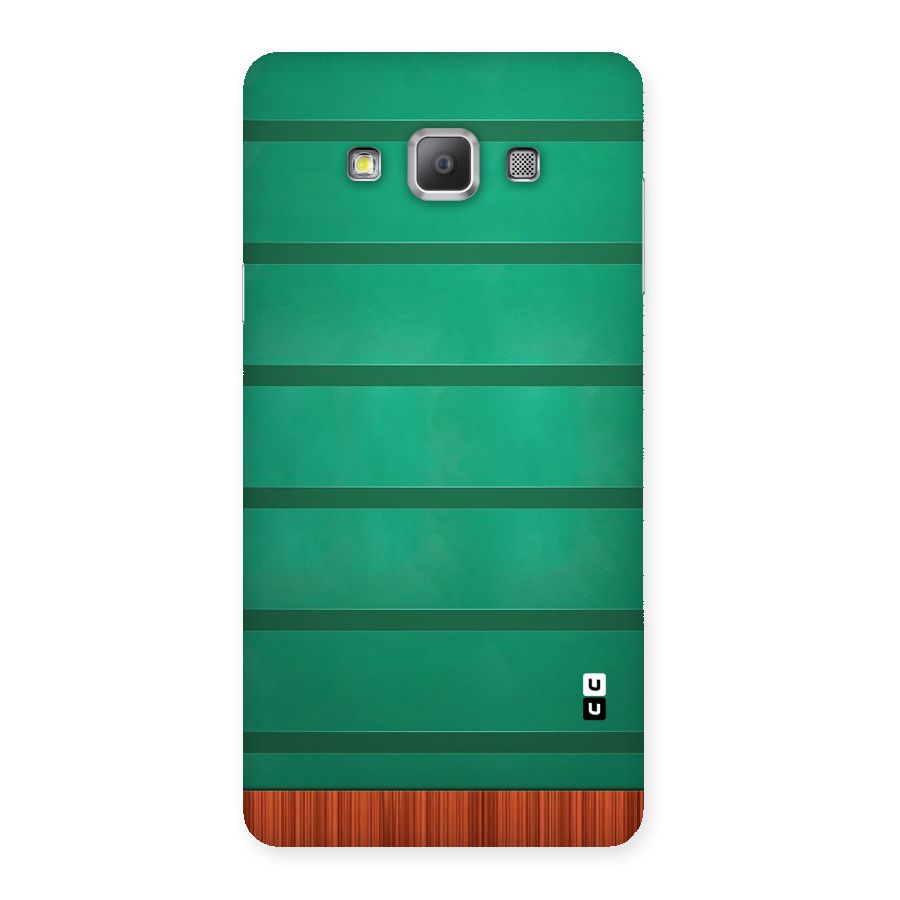 Green Wood Stripes Back Case for Galaxy A7