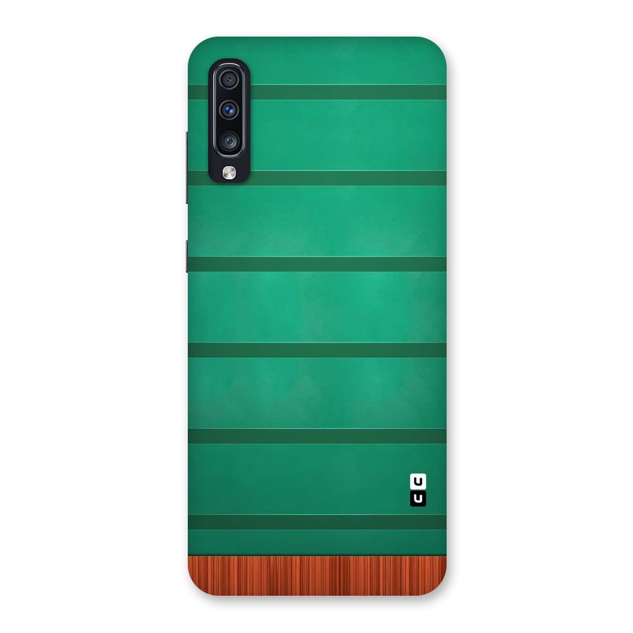 Green Wood Stripes Back Case for Galaxy A70s