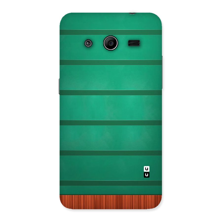 Green Wood Stripes Back Case for Galaxy Core 2