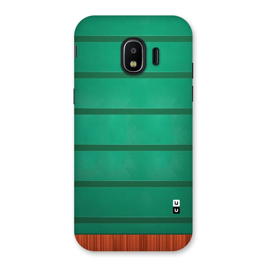 Green Wood Stripes Back Case for Galaxy J2 Pro 2018