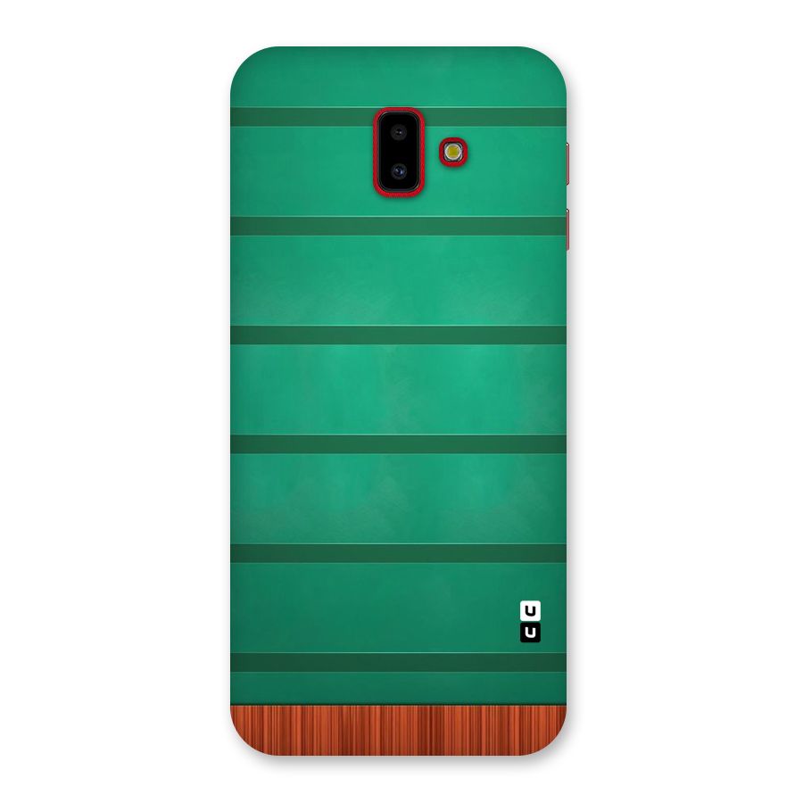 Green Wood Stripes Back Case for Galaxy J6 Plus