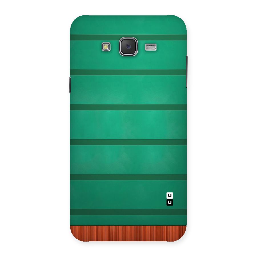 Green Wood Stripes Back Case for Galaxy J7