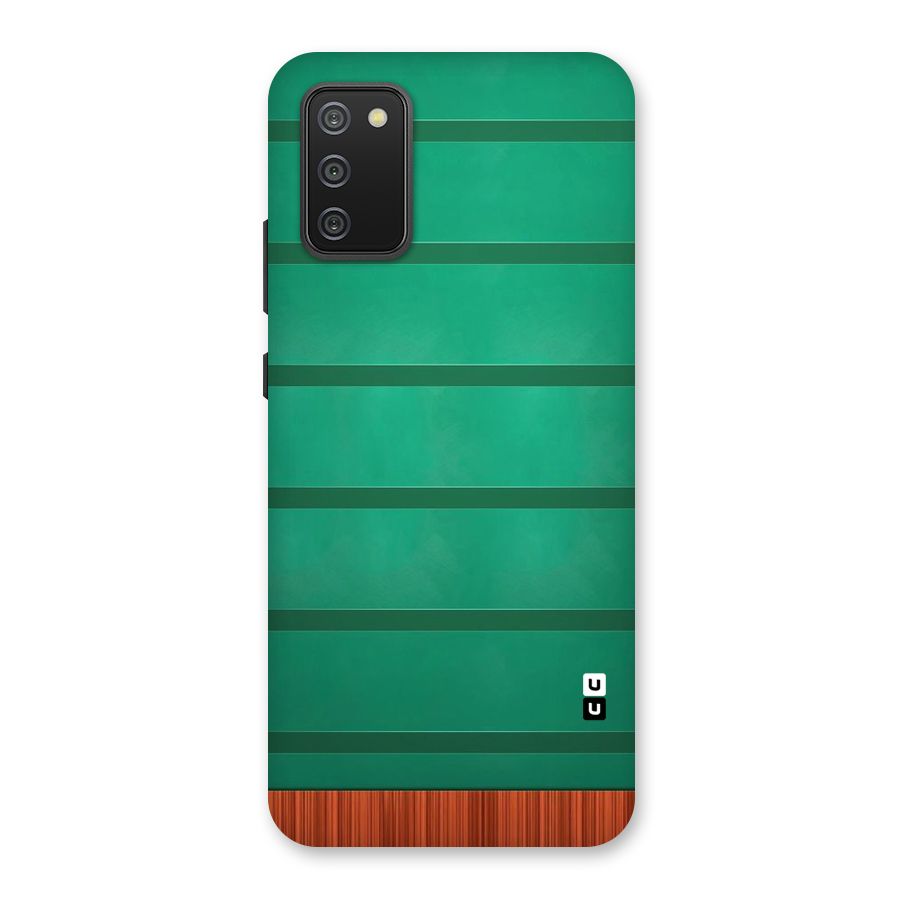 Green Wood Stripes Back Case for Galaxy M02s