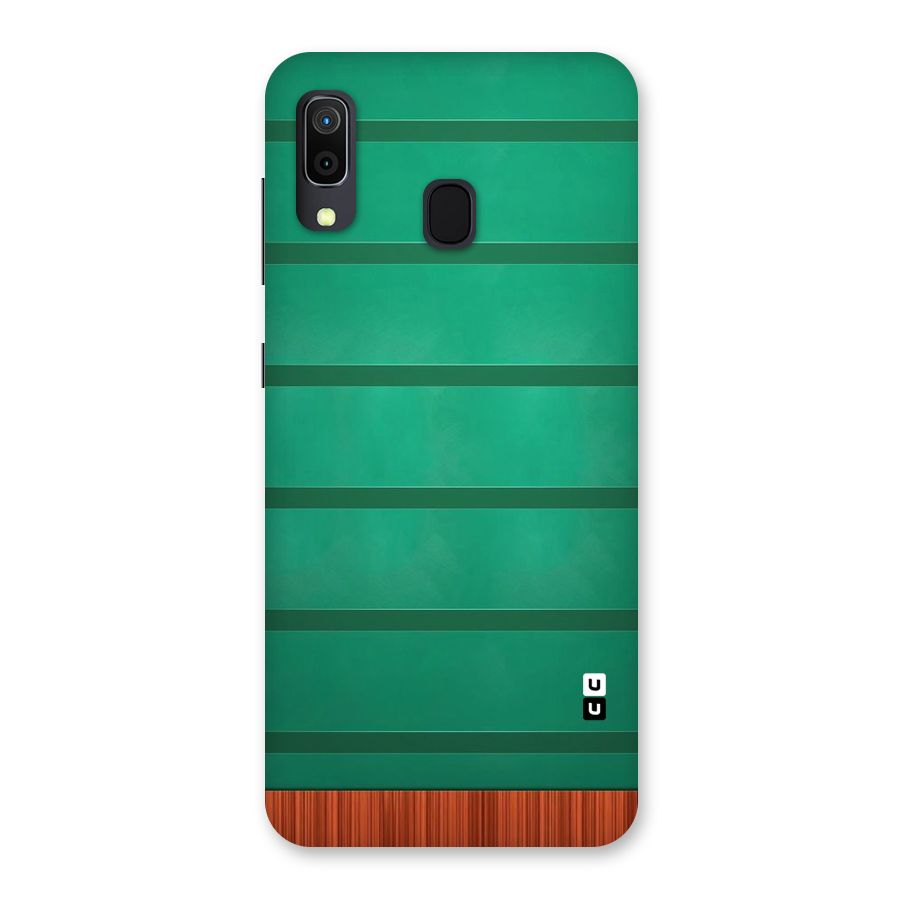 Green Wood Stripes Back Case for Galaxy M10s