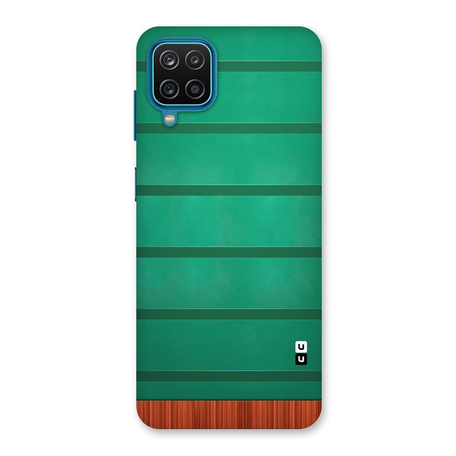 Green Wood Stripes Back Case for Galaxy M12