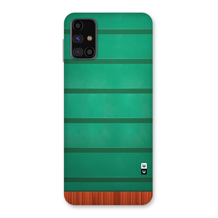Green Wood Stripes Back Case for Galaxy M31s