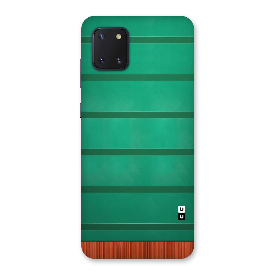 Green Wood Stripes Back Case for Galaxy Note 10 Lite
