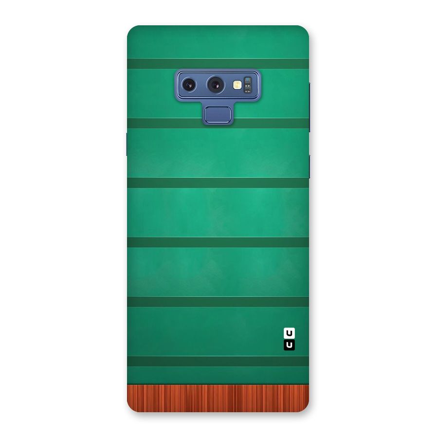 Green Wood Stripes Back Case for Galaxy Note 9