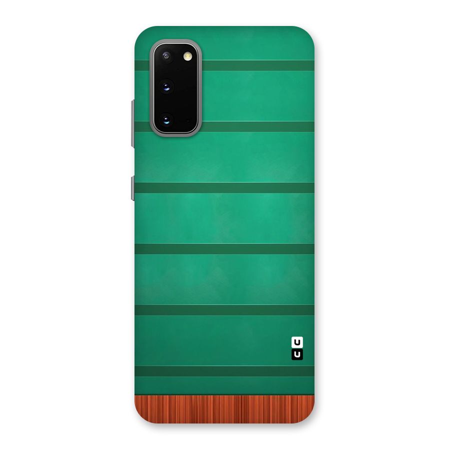 Green Wood Stripes Back Case for Galaxy S20