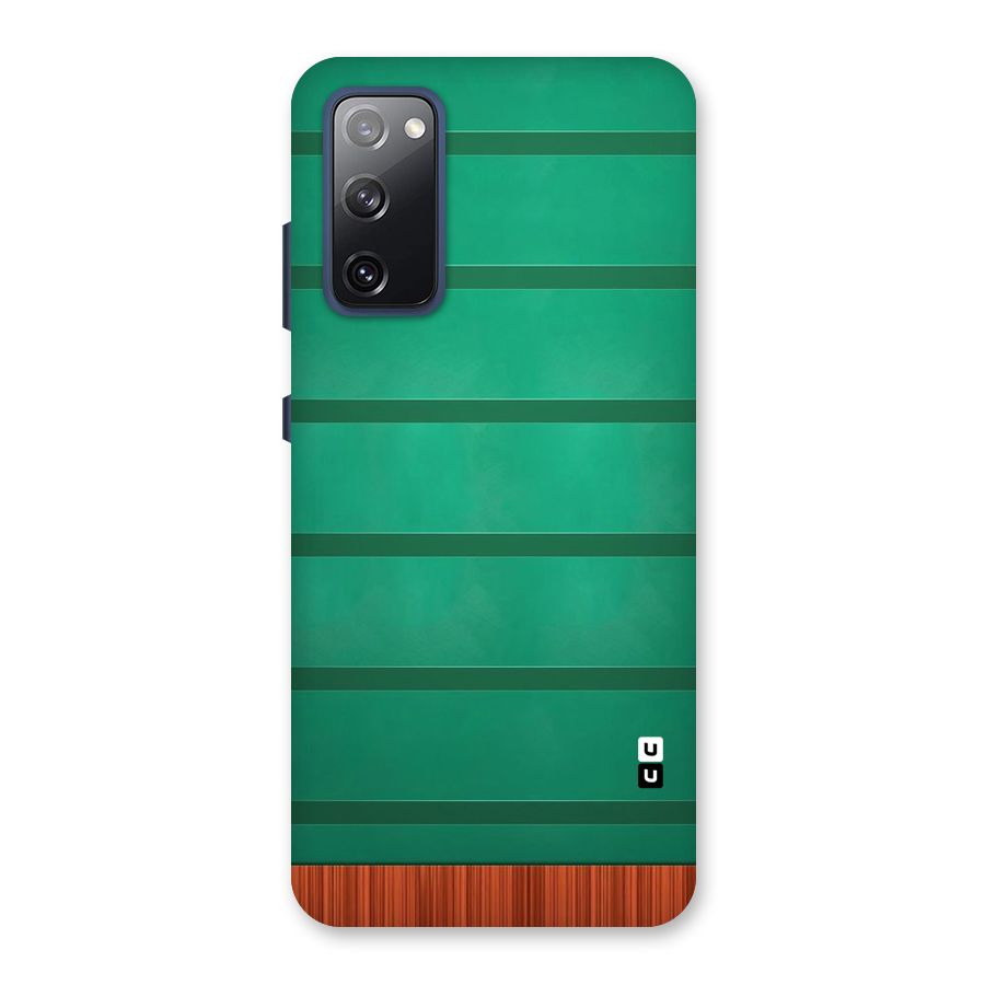 Green Wood Stripes Back Case for Galaxy S20 FE