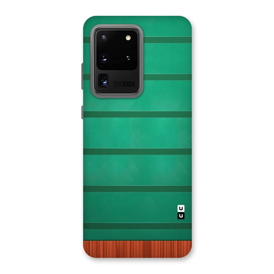 Green Wood Stripes Back Case for Galaxy S20 Ultra