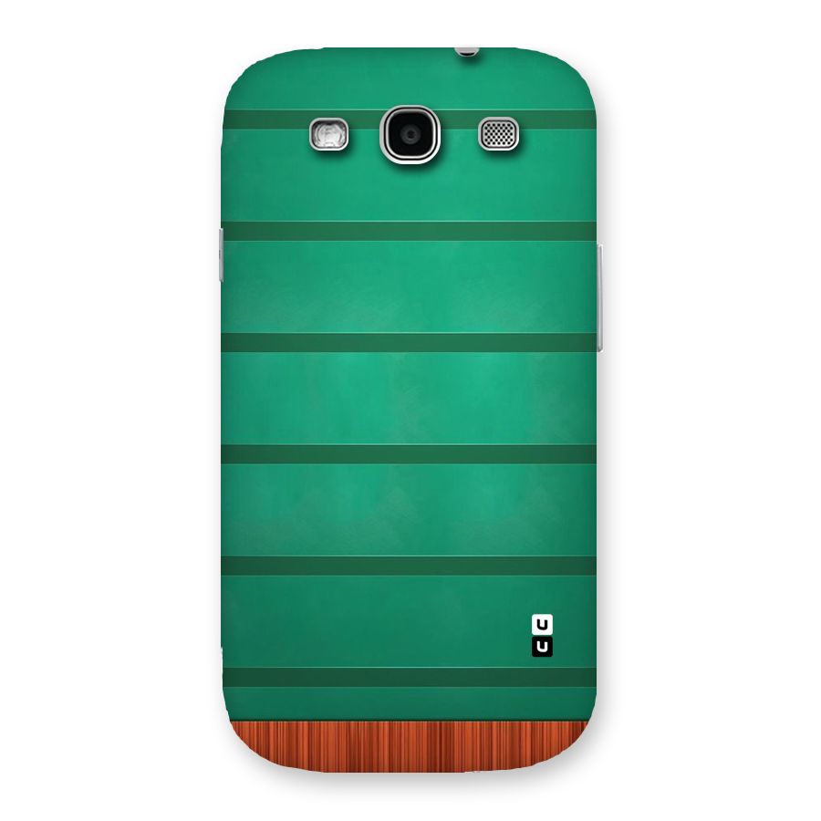 Green Wood Stripes Back Case for Galaxy S3