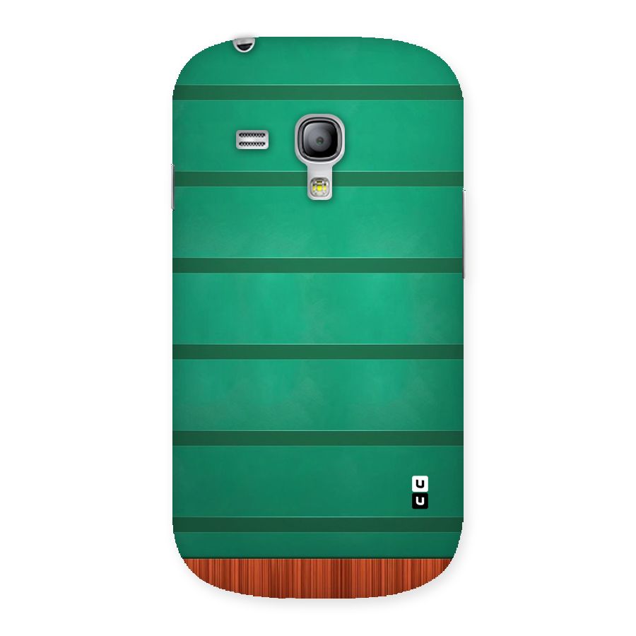 Green Wood Stripes Back Case for Galaxy S3 Mini