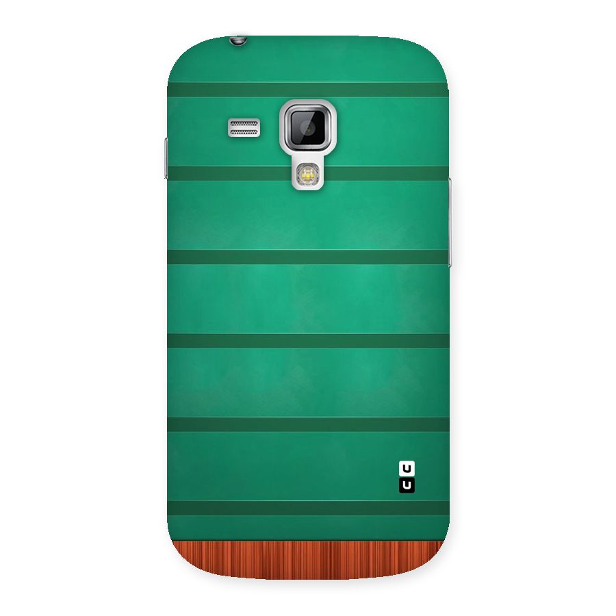 Green Wood Stripes Back Case for Galaxy S Duos