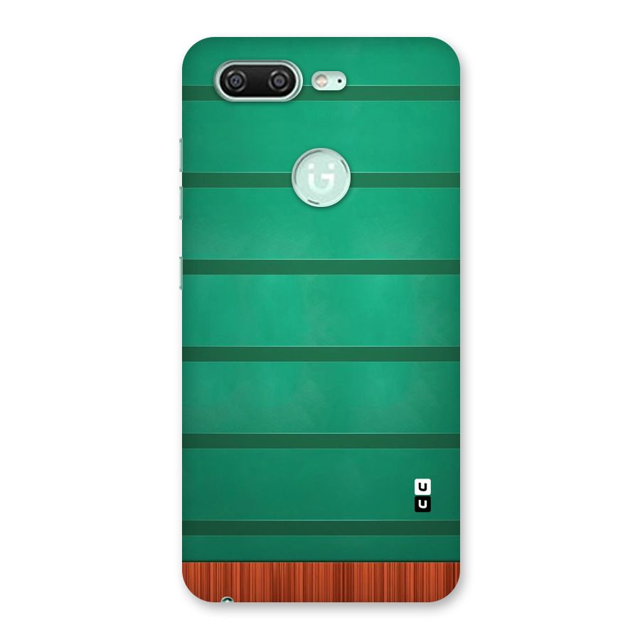 Green Wood Stripes Back Case for Gionee S10
