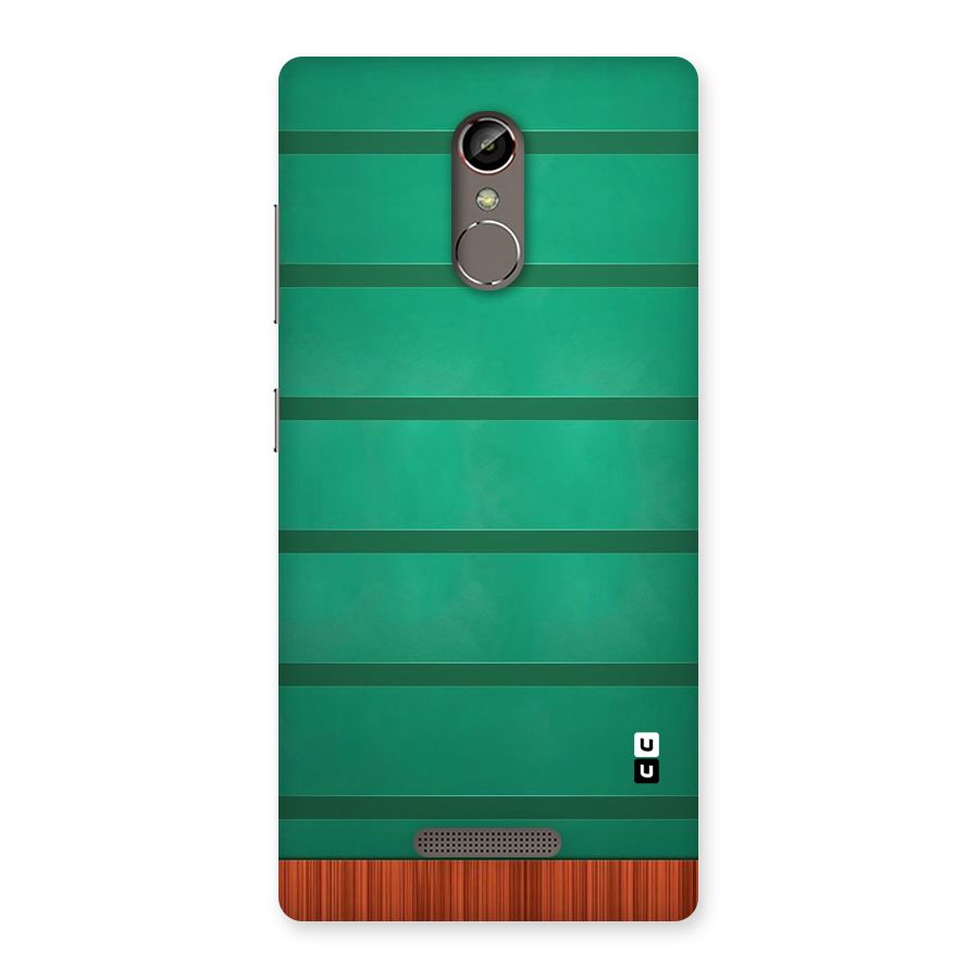 Green Wood Stripes Back Case for Gionee S6s