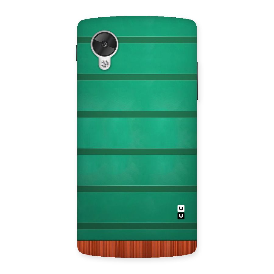 Green Wood Stripes Back Case for Google Nexsus 5