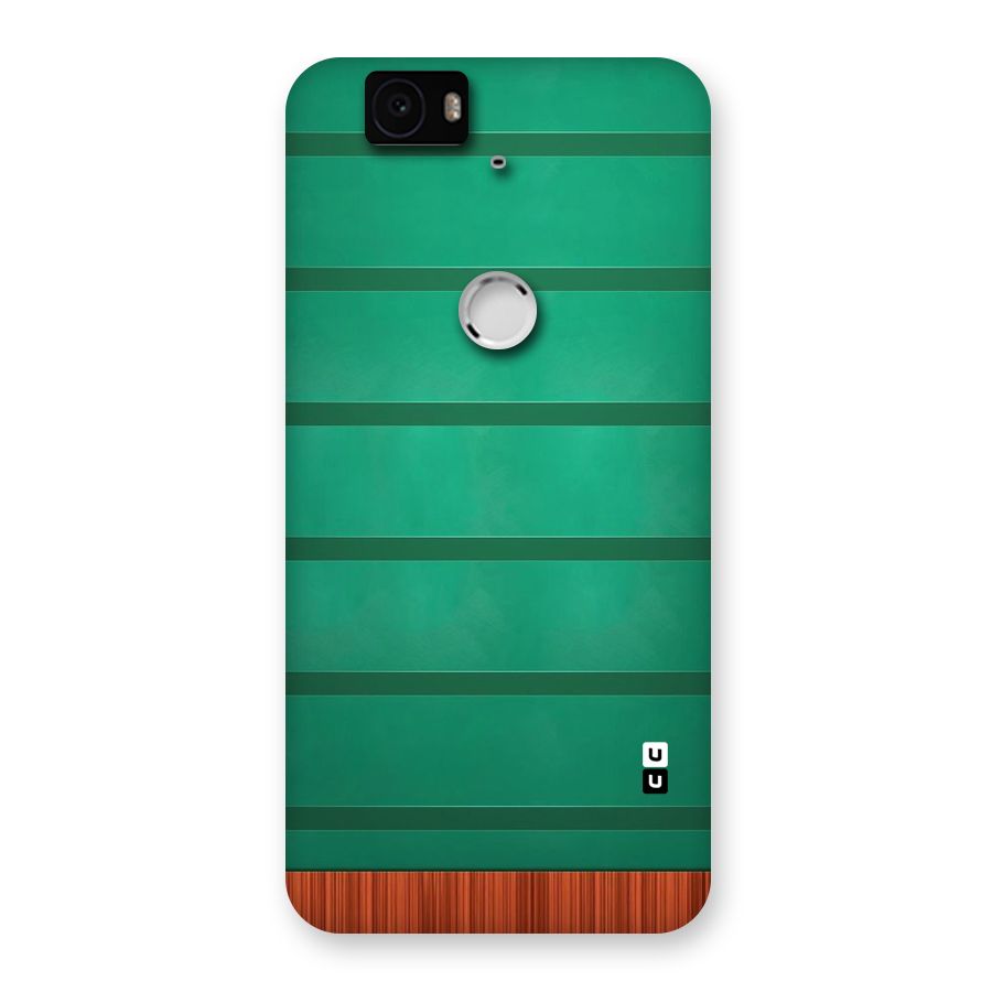 Green Wood Stripes Back Case for Google Nexus-6P