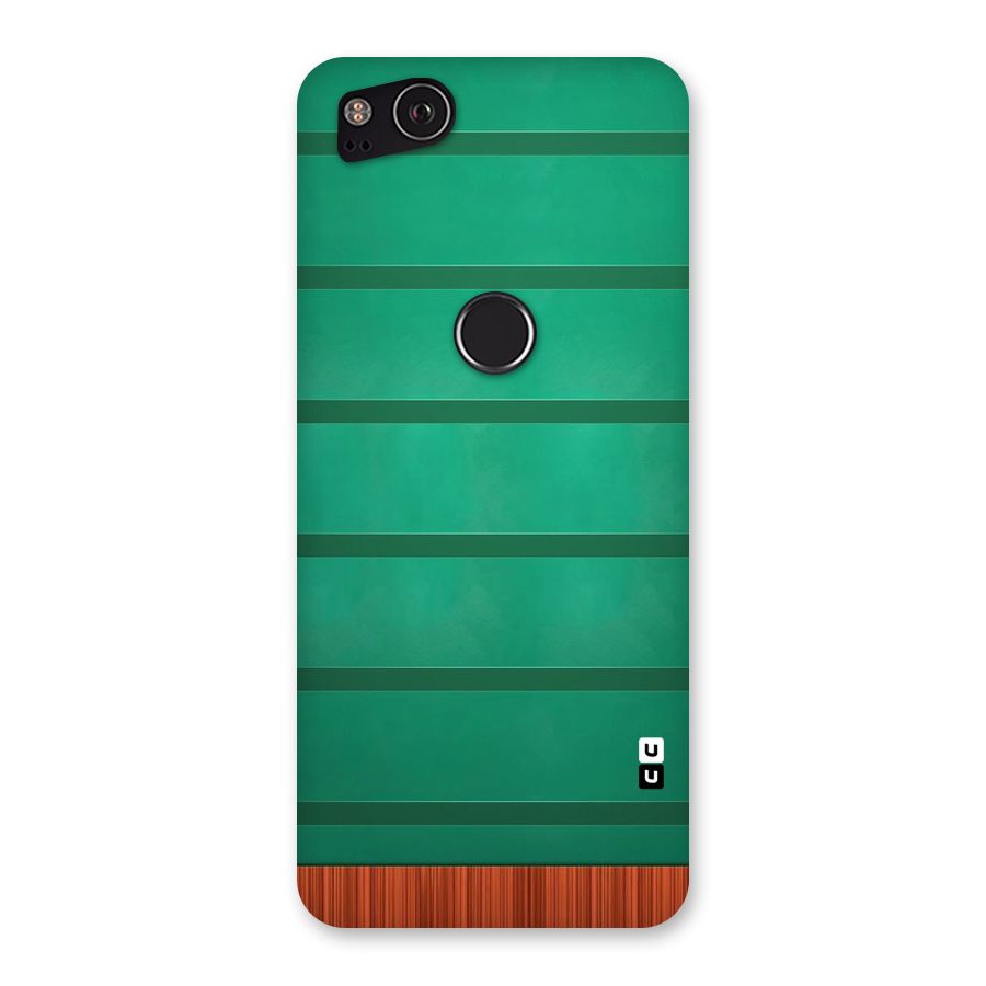 Green Wood Stripes Back Case for Google Pixel 2