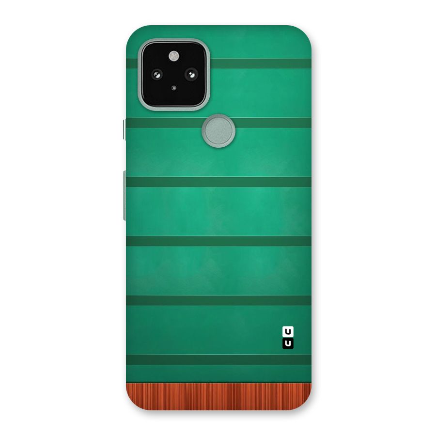 Green Wood Stripes Back Case for Google Pixel 5