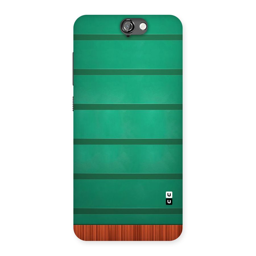 Green Wood Stripes Back Case for HTC One A9