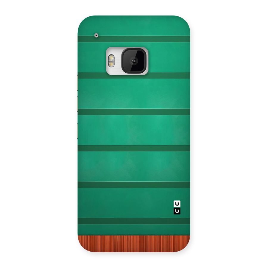 Green Wood Stripes Back Case for HTC One M9