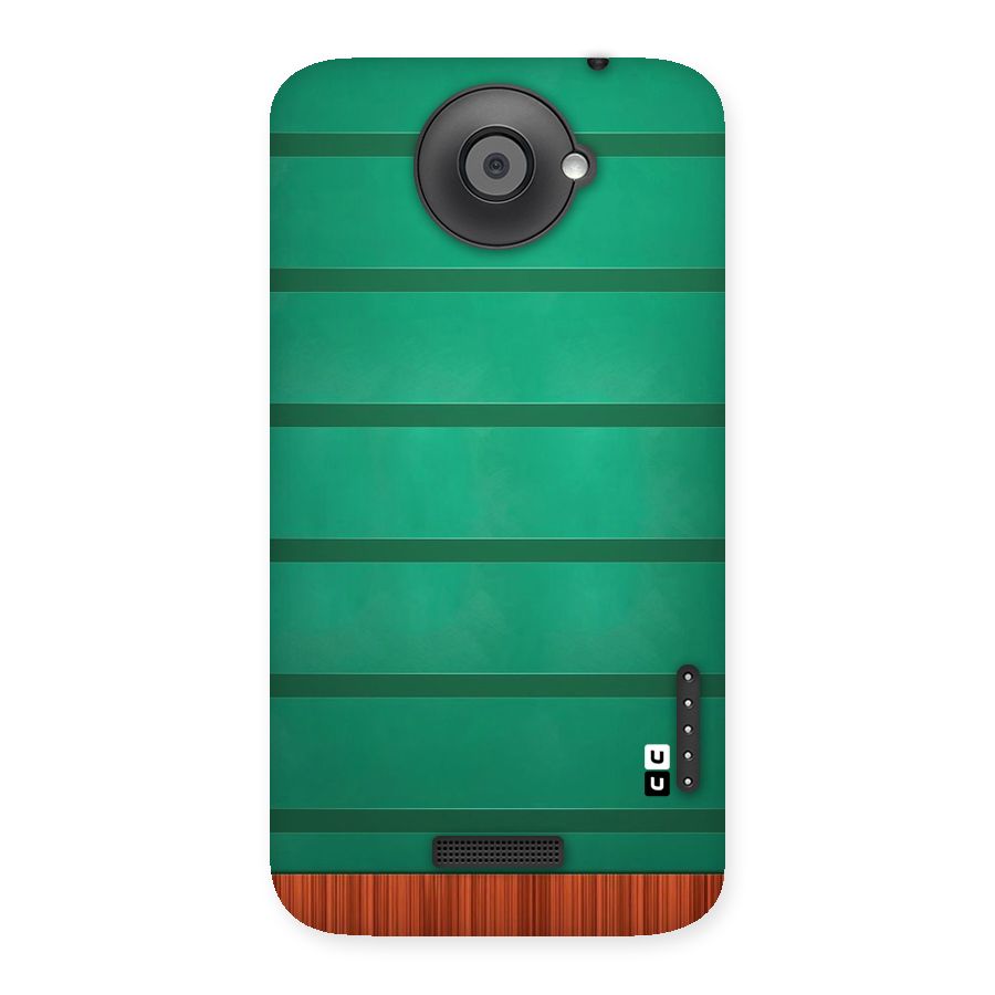 Green Wood Stripes Back Case for HTC One X
