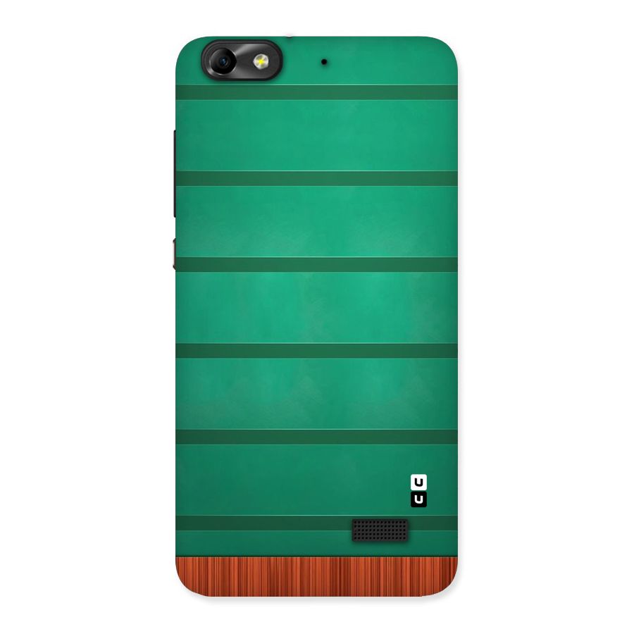 Green Wood Stripes Back Case for Honor 4C