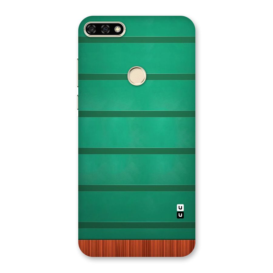 Green Wood Stripes Back Case for Honor 7A