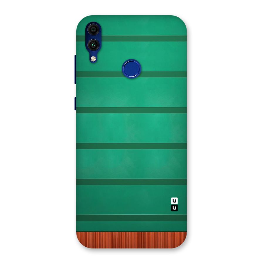 Green Wood Stripes Back Case for Honor 8C