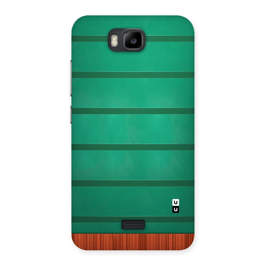 Green Wood Stripes Back Case for Honor Bee