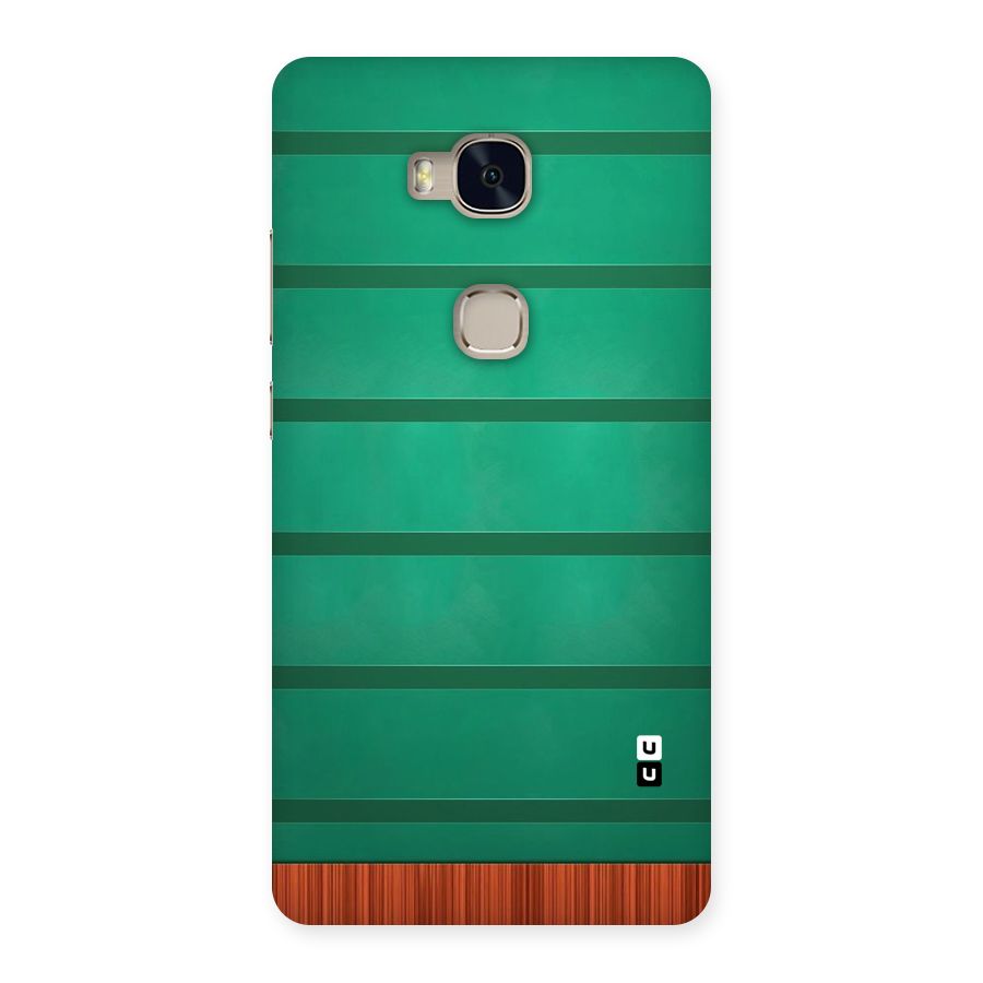 Green Wood Stripes Back Case for Huawei Honor 5X