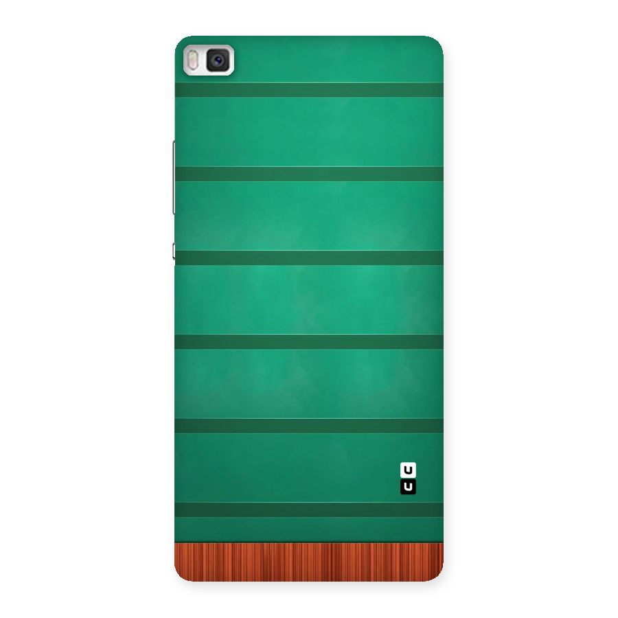 Green Wood Stripes Back Case for Huawei P8