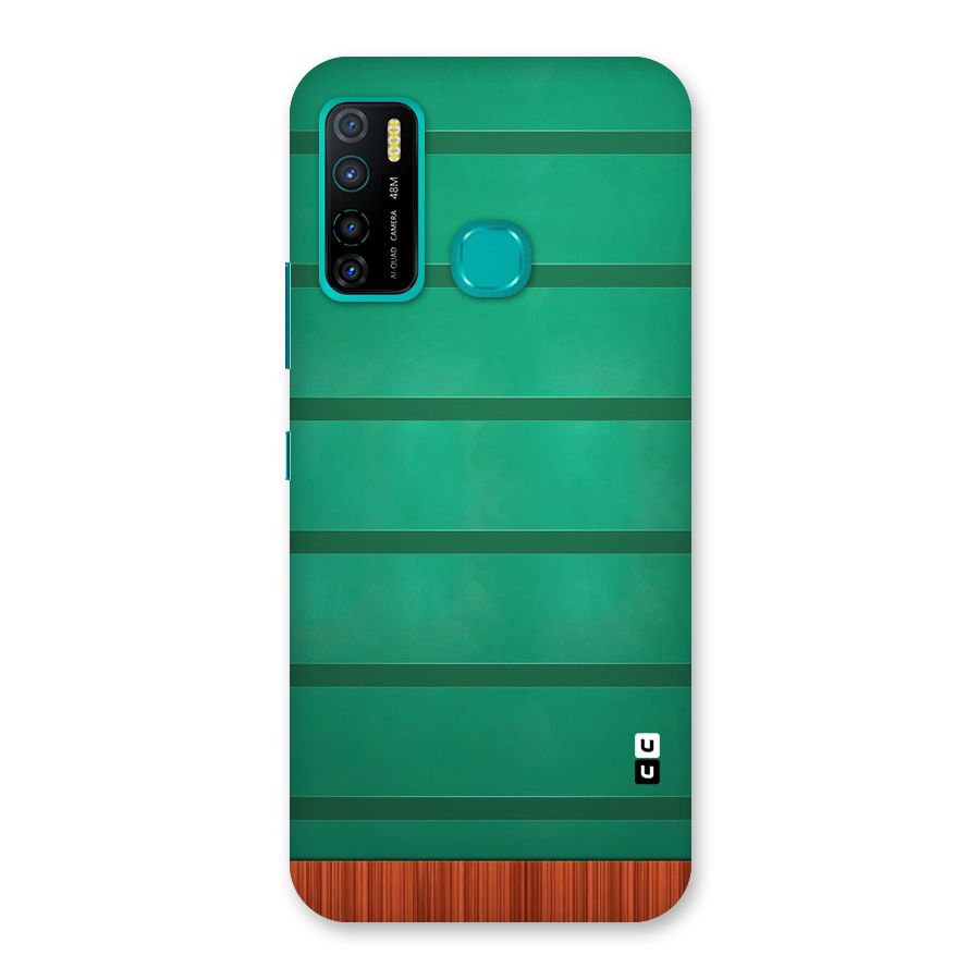 Green Wood Stripes Back Case for Infinix Hot 9 Pro