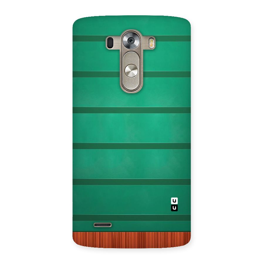 Green Wood Stripes Back Case for LG G3