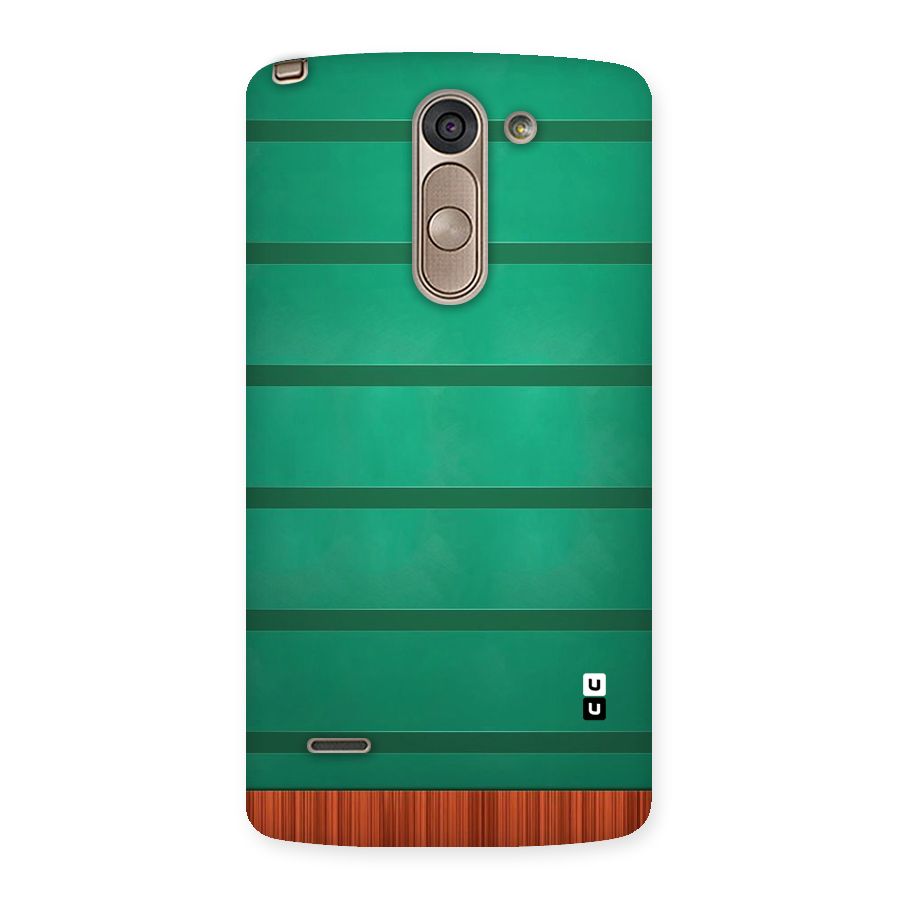Green Wood Stripes Back Case for LG G3 Stylus