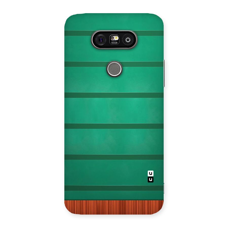 Green Wood Stripes Back Case for LG G5