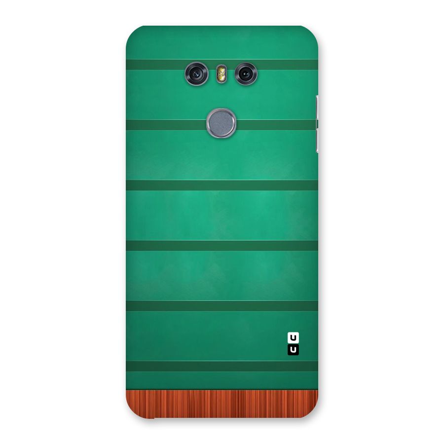 Green Wood Stripes Back Case for LG G6