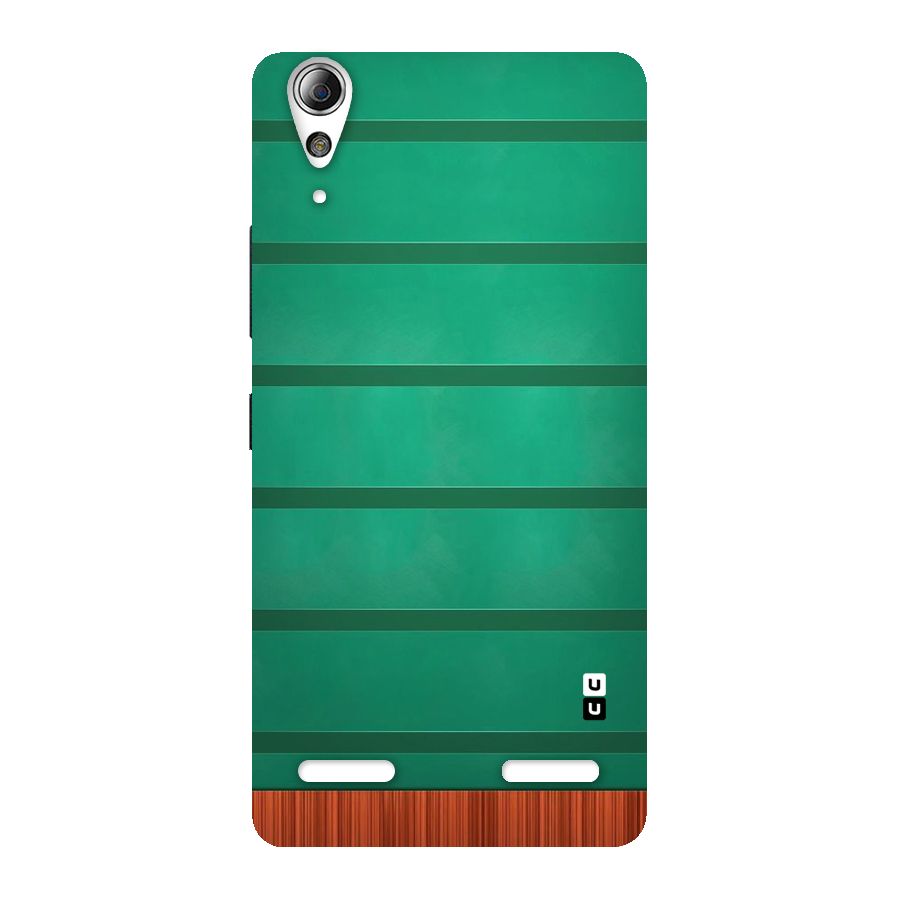 Green Wood Stripes Back Case for Lenovo A6000 Plus